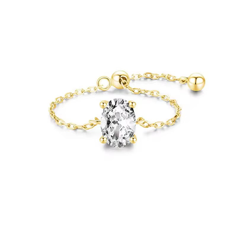 Zunaira Adjustable Chain Ring
