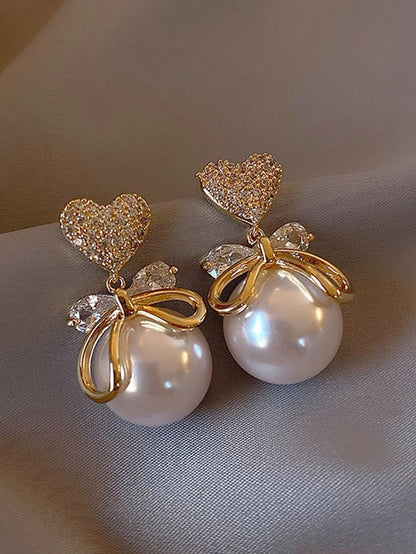 Vembley Heart Korean Earring