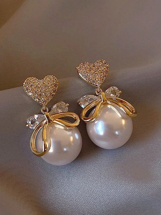 Vembley Heart Korean Earring