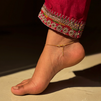 Morse Code Anklet