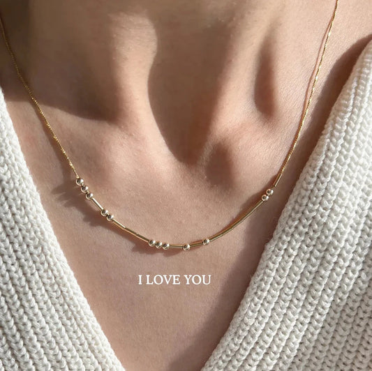 Morse Code Necklace