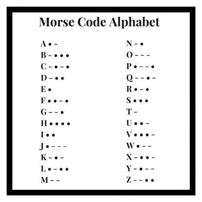 Morse Code Necklace